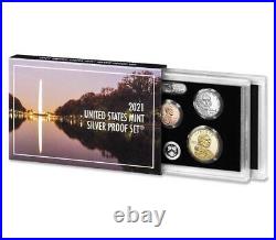 2021 Silver Proof Set 7 Coin Set with Box & COA Washington Delaware in hand