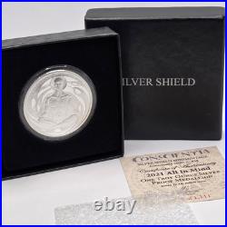 2021 Silver Shield ALL IN MIND 1 oz. 999 Silver Proof Conscientia in box withCOA