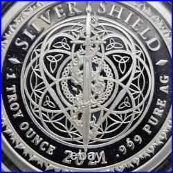 2021 Silver Shield ALL IN MIND 1 oz. 999 Silver Proof Conscientia in box withCOA