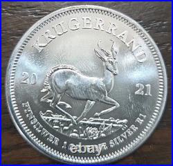2021 South Africa Mint Krugerrand 1 oz Proof Silver Coin (Capsule, Box, Coa)