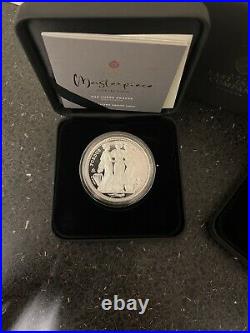 2021 St. Helena Three Graces 1 Oz Silver Proof complete with coa and box In Hand