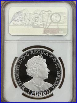 2021 St Helena Una and The Lion 1 oz Silver Proof NGC PF69 BOX COA SPOTTED