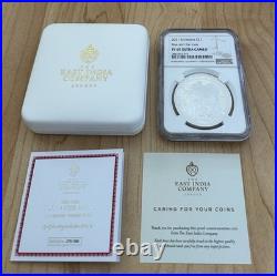 2021 St Helena Una and The Lion 1 oz Silver Proof NGC PF69 BOX COA SPOTTED