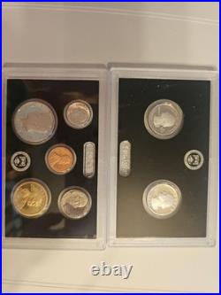 2021 U. S. Mint Silver Proof Set 7 Coins 99.9% Silver Quarters Half Box COA