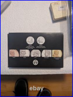 2021 United States Mint Silver Proof Set 7 coins total two cases, box, and COA