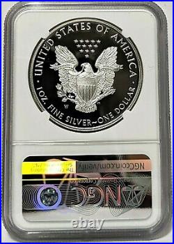 2021 W $1 American Proof Silver Eagle Type 1 Ngc Pf69 Fr =box & Coa Included=