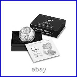 2021-W American Silver Eagle One Ounce Proof Coin with Box and COA