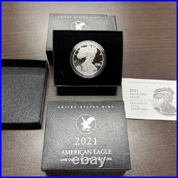 2021 W American Silver Eagle PROOF Type 2 1oz 21EAN New US Mint Box OGP
