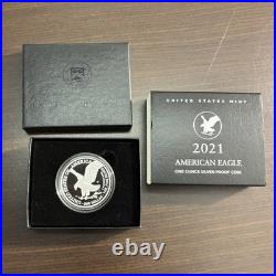 2021 W American Silver Eagle PROOF Type 2 1oz 21EAN New US Mint Box OGP