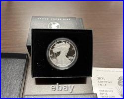 2021 W American Silver Eagle PROOF Type 2 1oz 21EAN New US Mint Box OGP