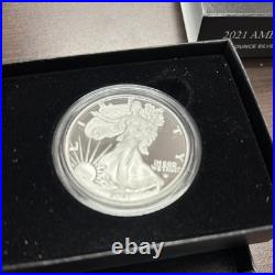 2021 W American Silver Eagle PROOF Type 2 1oz 21EAN New US Mint Box OGP