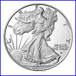 2021 W American Silver Eagle PROOF Type 2 1oz 21EAN New US Mint Box OGP