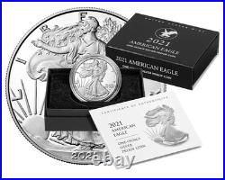 2021 W American Silver Eagle PROOF Type 2 1oz 21EAN New US Mint Box OGP