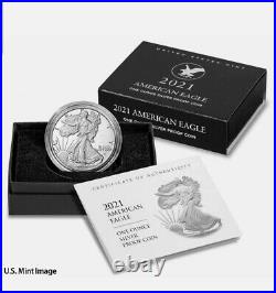 2021-W NEW American Silver Eagle Proof Type 2 with Box and OGP (In Hand)