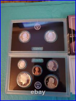 2021 s U. S. Mint Silver Proof Set (7) coins total Box an COA