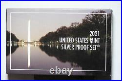 2021-s United States Silver Proof Set withbox and COA