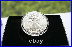 2021-w Silver Eagle Type 2 Proof Dollar From Mint With Box & Coa (2 Sets)