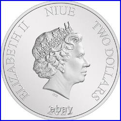 2022 1 oz Proof Niue Silver Mandalorian Bo-Katan Kryze Coin (Box + CoA)