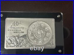 2022 3 oz Silver Reverse Proof Libertad Coin Bar 40th Anniversary with Box & COA