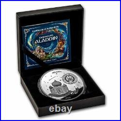 2022 Djibouti 1001 Nights Aladdin 5 oz Silver Proof-Like Coin Mintage of 500 2022 Djibouti 1001 Nights Aladdin 5 oz Silver Proof-Like Coin Mintage of 500