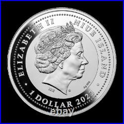 2022 HELIOS 1 oz. 999 silver Proof coin Niue COA & Box Mintage of 500