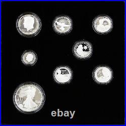 2022 Limited Edition Silver Proof Set Black Box & COA 6 Coins and Silver Eagle 2022 Limited Edition Silver Proof Set Black Box & COA 6 Coins and Silver Eagle