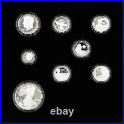 2022 Limited Edition Silver Proof Set Black Box & COA 6 Coins and Silver Eagle 2022 Limited Edition Silver Proof Set Black Box & COA 6 Coins and Silver Eagle