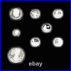 2022 Limited Edition Silver Proof Set Black Box & COA 6 Coins and Silver Eagle 2022 Limited Edition Silver Proof Set Black Box & COA 6 Coins and Silver Eagle