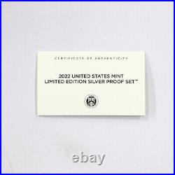 2022 Limited Edition Silver Proof Set Black Box & COA 6 Coins and Silver Eagle 2022 Limited Edition Silver Proof Set Black Box & COA 6 Coins and Silver Eagle
