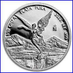 2022 Mexico 5-Coin Silver Libertad Proof Set (1.9 oz, Wood Box) SKU#259913