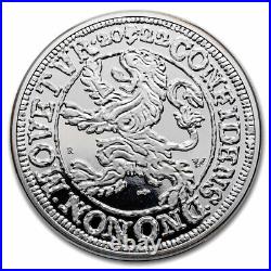 2022 NL 2 oz Silver Proof Lion Dollar (with Crocodile Leather Box) SKU#248975