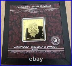 2022 Niue THE SUPPER AT EMMAUS Caravaggio 1 oz Silver Proof Box/COA Mintage 500
