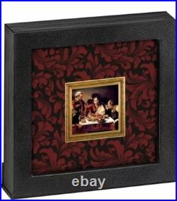 2022 Niue THE SUPPER AT EMMAUS Caravaggio 1 oz Silver Proof Box/COA Mintage 500