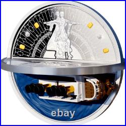 2022 Niue Titanic Catastrophe 100th Ann 2 oz Silver 3D Shaped Proof Coin