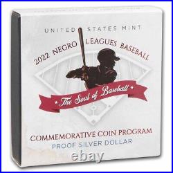 2022-P Negro Leagues Baseball Commem $1 Silver Proof (Box & COA) SKU#263873