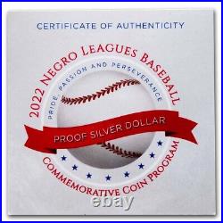 2022-P Negro Leagues Baseball Commem $1 Silver Proof (Box & COA) SKU#263873