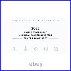 2022 S American Women Quarters 10 Pack. 999% Silver Proof Sets With Boxes & COAs
