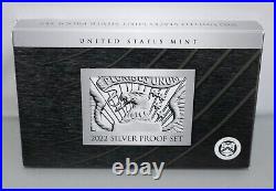 2022 S US Mint ANNUAL 10 Coin SILVER Proof Set with Box & COA SHIPS FREE