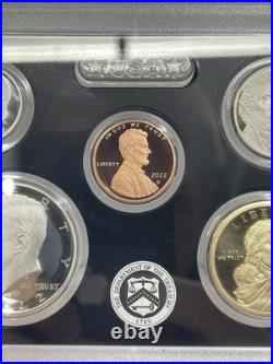 2022 S US Mint ANNUAL 10 Coin SILVER Proof Set with Box and COA 2022 S US Mint ANNUAL 10 Coin SILVER Proof Set with Box and COA
