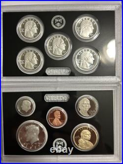 2022 S US Mint ANNUAL 10 Coin SILVER Proof Set with Box and COA Free Shipping