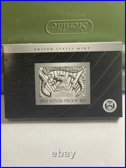 2022-S US Mint Silver Proof Set with COA & Box 10 Coins. 999 United States