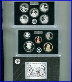 2022 S United States 10 Coin Silver Proof Set Original Government Box