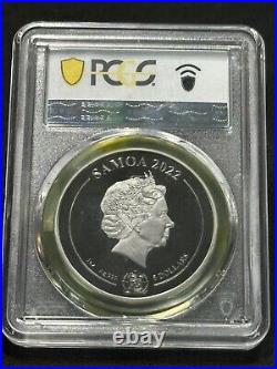 2022 Samoa 1oz Silver Gilt Black Proof Lord of the Rings PCGS PR69DCAM With Box