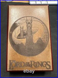 2022 Samoa 1oz Silver Gilt Black Proof Lord of the Rings PCGS PR69DCAM With Box