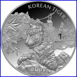 2022 South Korea Tiger 1oz Silver Proof Coin