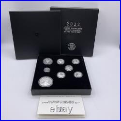 2022 United States LIMITED EDITION Silver Proof Set In Original Box With COA