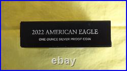 2022-W AMERICAN SILVER EAGLE PROOF with BOX & COA (22EA)