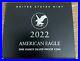 2022 W American Silver Eagle Dollar Proof Coin in original US Mint box with COA
