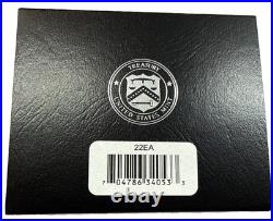 2022-W Proof $1 American Silver Eagle Box, OGP & COA