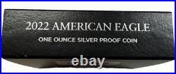 2022-W Proof $1 American Silver Eagle Box, OGP & COA